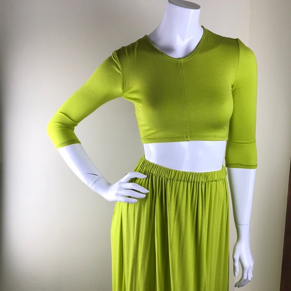 Skirts | Sale Lime Green Maxi Skirt 